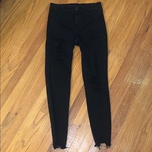 AE High Waisted Ripped Jeans